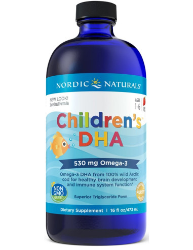 Children's DHA, 530mg Omega-3 Strawberry - 473...