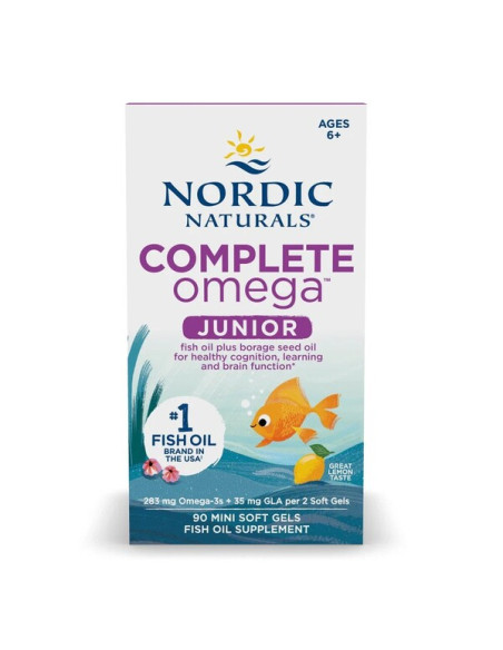 Complete Omega Junior, 283mg Lemon - 90 mini softgels | Nordic Naturals