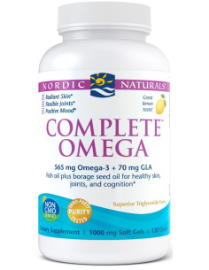 Complete Omega, 565mg Lemon - 120 softgels | Nordic Naturals