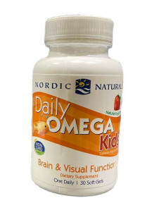 Daily Omega Kids, Natural Fruit Flavor - 30 softgels |...