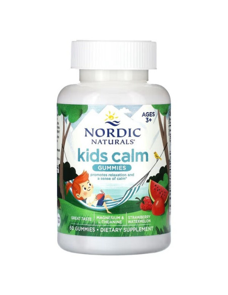 Kids Calm Gummies, Strawberry Watermelon - 60 gummies | Nordic Naturals