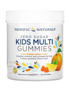 Kids Multi Zero Sugar, Orange Lemon - 120 gummies |...