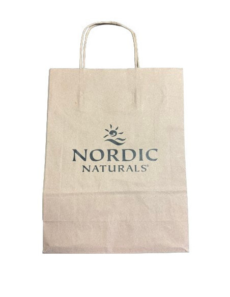 Nordic Naturals Paper Bag, Large Logo - Large | Nordic Naturals