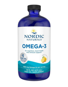 Omega-3, 1560mg Lemon - 473 ml. | Nordic Naturals