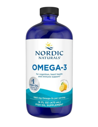 Omega-3, 1560mg Lemon - 473 ml. | Nordic Naturals