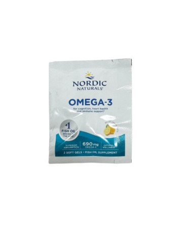 Omega-3, 690mg Lemon - 2 softgels (1 serving) |...