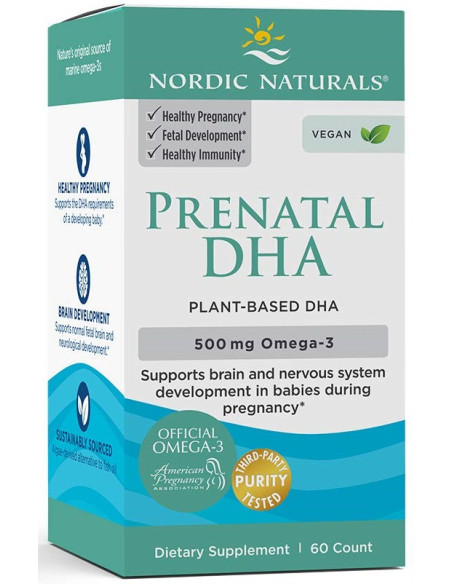 Prenatal DHA Vegan, 500mg - 60 softgels | Nordic Naturals