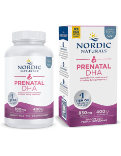 Prenatal DHA, 830mg Omega-3 + 400 IU D3 Unflavored (EAN...