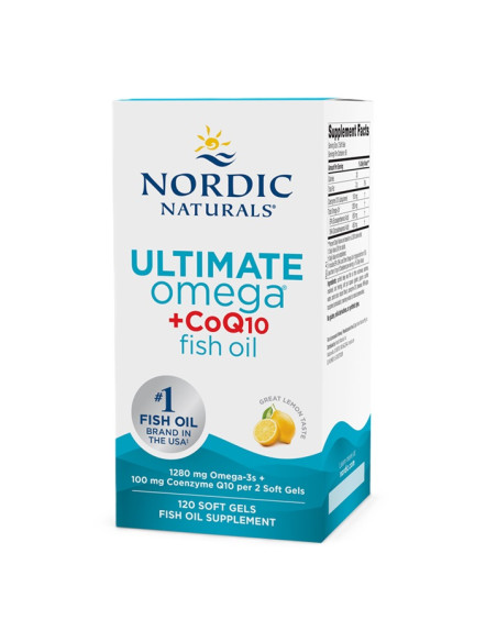 Ultimate Omega + CoQ10, 1280mg (EAN 768990891229) - 120 softgels | Nordic Naturals