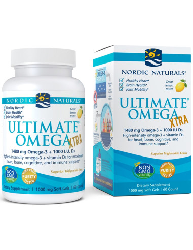 Ultimate Omega Xtra, 1480mg Lemon - 60 softgels...