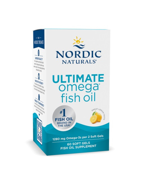 Ultimate Omega, 1280mg Lemon (EAN 768990891090) - 60 softgels | Nordic Naturals