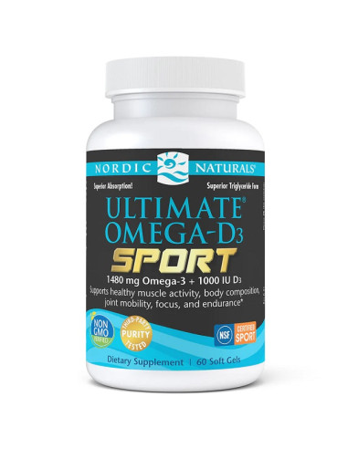 Ultimate Omega-D3 Sport, 1480mg Lemon - 60...