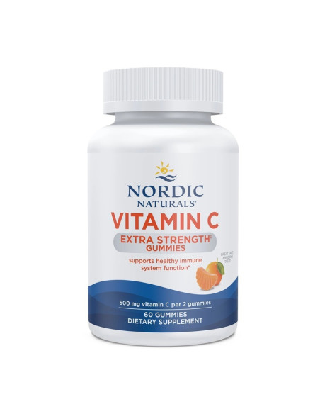Vitamin C Extra Strength Gummies, Tangerine - 60 gummies | Nordic Naturals