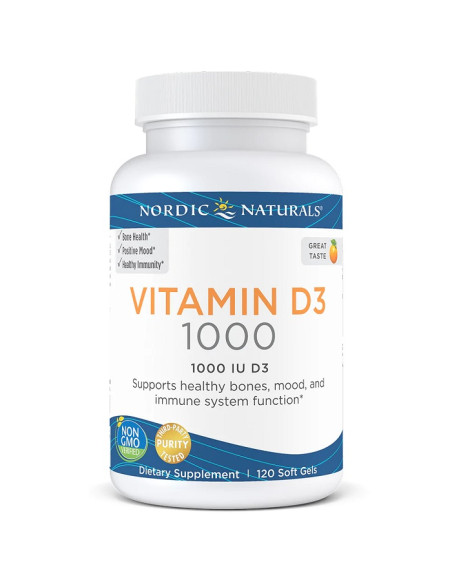 Vitamin D3, 1000 IU Orange - 120 softgels | Nordic Naturals
