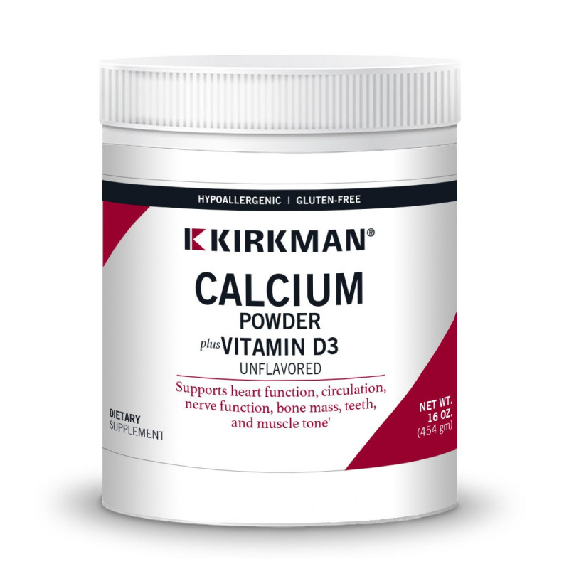 Calcium powder with vitamin D3, unflavoured, 453 g – product image 1
