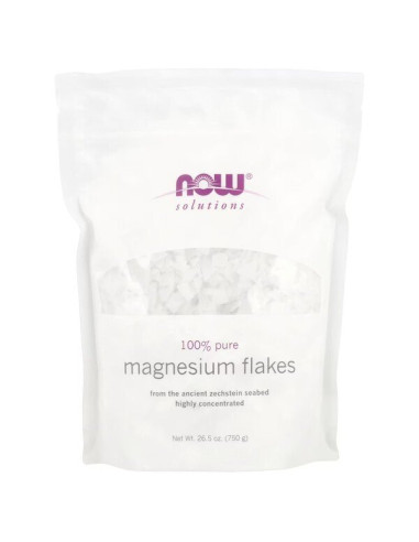 100% Pure Magnesium Flakes - 750g | NOW Foods