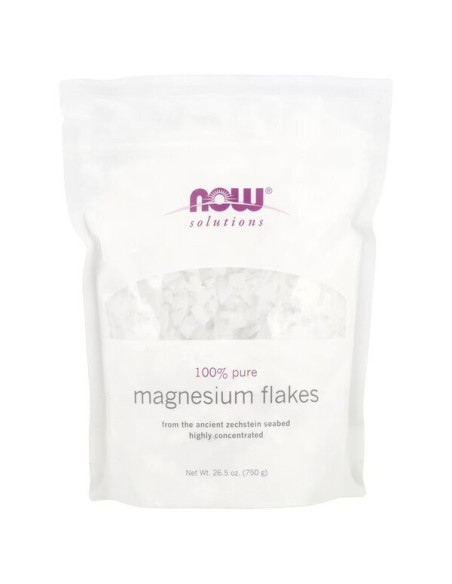 100% Pure Magnesium Flakes - 750g | NOW Foods