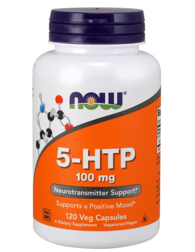 5-HTP, 100mg - 120 vcaps | NOW Foods