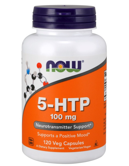 5-HTP, 100mg - 120 vcaps | NOW Foods