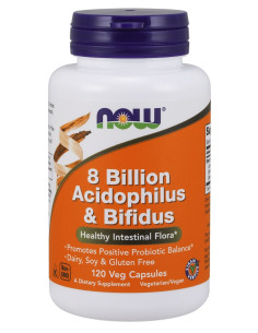 8 Billion Acidophilus & Bifidus - 120 vcaps | NOW Foods