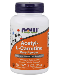 Acetyl-L-Carnitine, Pure Powder - 85g | NOW Foods