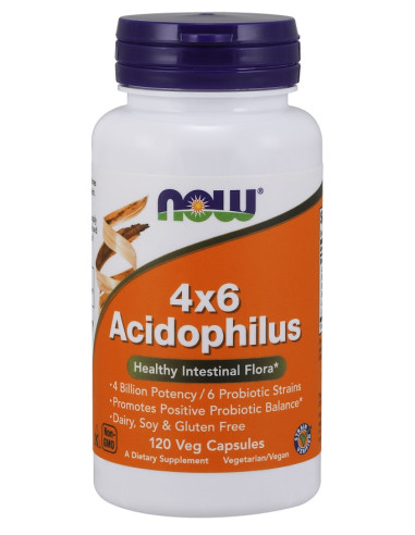 Acidophilus 4X6 - 120 vcaps | NOW Foods