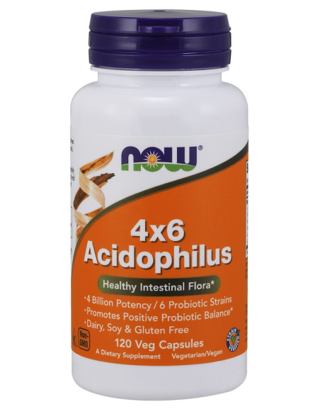 Acidophilus 4X6 - 120 vcaps | NOW Foods