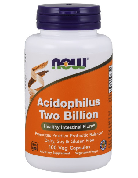 Acidophilus Two Billion - 100 vcaps | NOW Foods