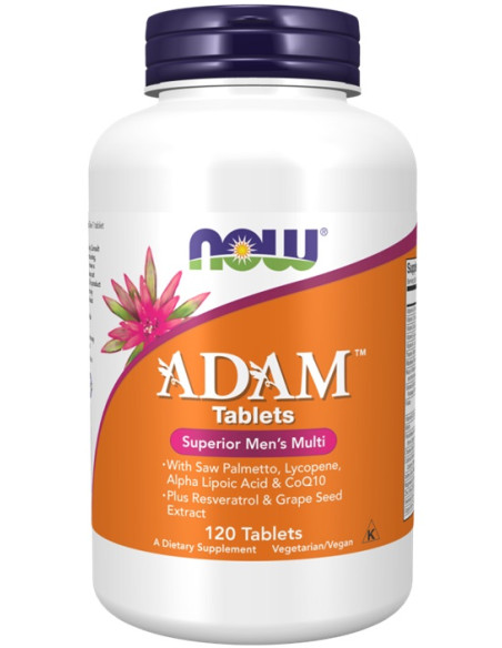 ADAM Multi-Vitamin for Men - 120 tablets | NOW Foods