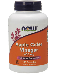 Apple Cider Vinegar, 450mg - 180 vcaps | NOW Foods