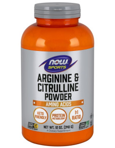 Arginine & Citrulline, Powder - 340g | NOW Foods