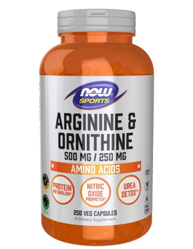 Arginine & Ornithine - 250 vcaps | NOW Foods