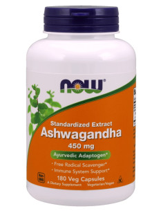 Ashwagandha Extract, 450mg - 180 vcaps | NOW Foods