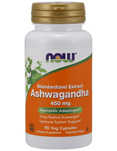 Ashwagandha Extract, 450mg - 90 vcaps | NOW Foods