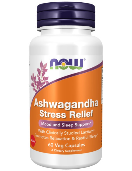 Ashwagandha Stress Relief - 60 vcaps | NOW Foods