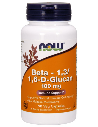 Beta - 1,3/1,6-D-Glucan, 100mg - 90 vcaps | NOW...