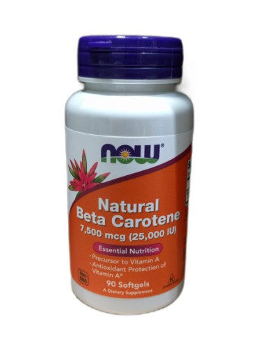 Beta Carotene Natural, 25 000 IU - 90 softgels...