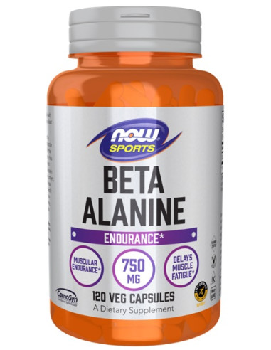 Beta-Alanine, 750mg - 120 caps | NOW Foods