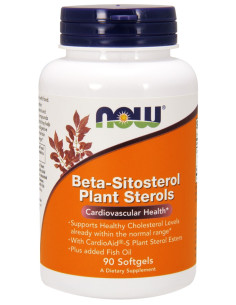Beta-Sitosterol Plant Sterols - 90 softgels | NOW Foods