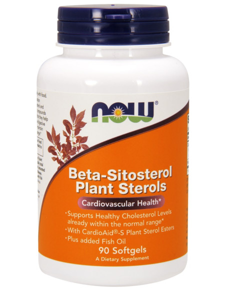 Beta-Sitosterol Plant Sterols - 90 softgels | NOW Foods
