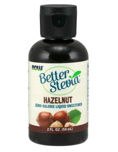 Better Stevia Liquid, Hazelnut - 59 ml. | NOW Foods