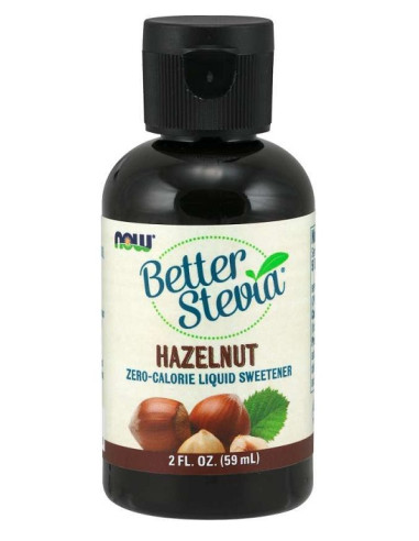 Better Stevia Liquid, Hazelnut - 59 ml. | NOW...