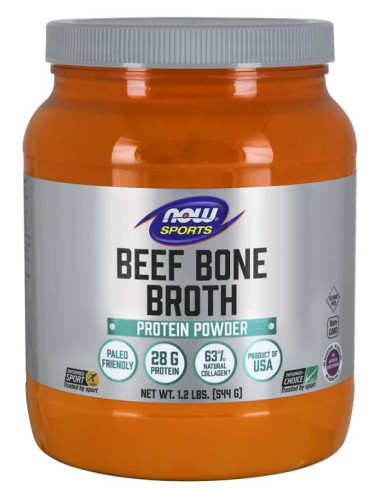 Bone Broth, Beef Powder - 544g | NOW Foods