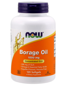 Borage Oil, 1000mg - 120 softgels | NOW Foods