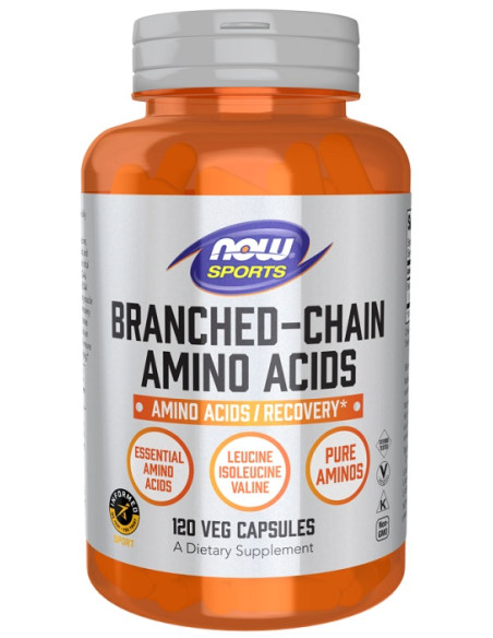 Branched-Chain Amino Acids - 120 vcaps | NOW Foods