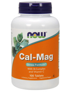 Cal-Mag with B-Complex and Vitamin C - 100 tablets | NOW...