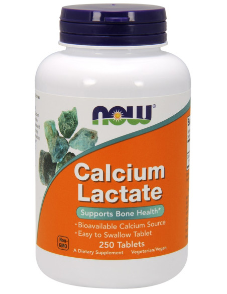 Calcium Lactate - 250 tablets | NOW Foods