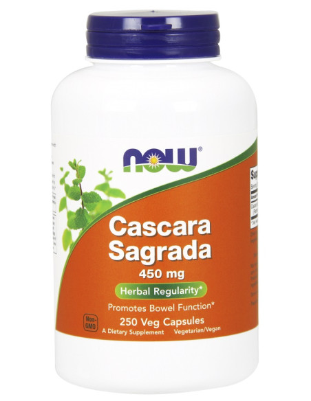 Cascara Sagrada, 450mg - 250 vcaps | NOW Foods