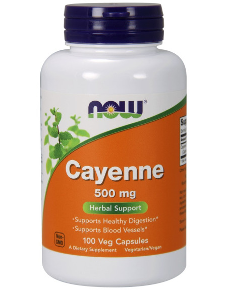 Cayenne, 500mg - 100 vcaps | NOW Foods