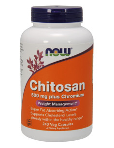 Chitosan, 500mg Plus Chromium - 240 vcaps | NOW Foods